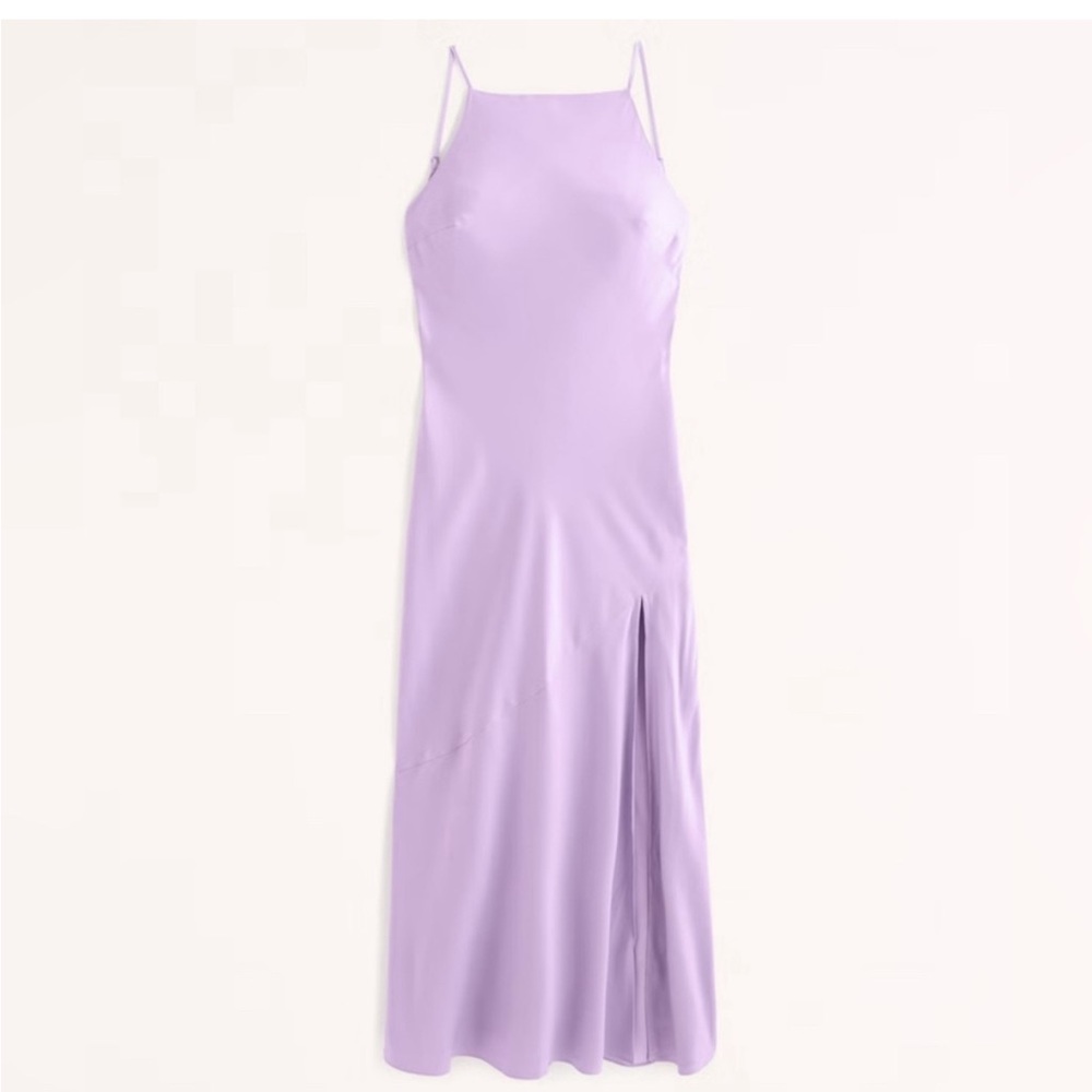 Abercrombie & Fitch Lavender Slip Maxi Dress